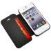 Ultra Thin Flip Built-in Card Slot Leather Case for iPhone 4 iPhone 4S - Gold