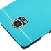 Ultra Thin Metal Brushed Hard Case for Samsung Galaxy Note 4 - Blue