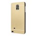 Ultra Thin Metal Brushed Hard Case for Samsung Galaxy Note 4 - Gold