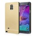 Ultra Thin Metal Brushed Hard Case for Samsung Galaxy Note 4 - Gold