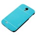 Ultra Thin Metal Brushed Hard Case for Samsung Galaxy S4 - Blue