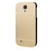 Ultra Thin Metal Brushed Hard Case for Samsung Galaxy S4 - Gold