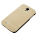 Ultra Thin Metal Brushed Hard Case for Samsung Galaxy S4 - Gold