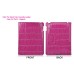 Ultra Thin Stand Folio Crocodile Leather Case For iPad 2 / 3 / 4 - Magenta