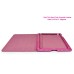 Ultra Thin Stand Folio Crocodile Leather Case For iPad 2 / 3 / 4 - Magenta