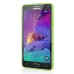 Ultra Thin Transparent Glossy Luminous TPU and PC Case for Samsung Galaxy Note 4 - Fluorescence Green