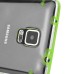 Ultra Thin Transparent Glossy Luminous TPU and PC Case for Samsung Galaxy Note 4 - Fluorescence Green