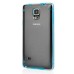 Ultra Thin Transparent Glossy Luminous TPU and PC Case for Samsung Galaxy Note 4 - Light Blue