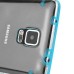 Ultra Thin Transparent Glossy Luminous TPU and PC Case for Samsung Galaxy Note 4 - Light Blue