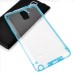 Ultra Thin Transparent Glossy Luminous TPU and PC Case for Samsung Galaxy Note 4 - Light Blue