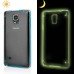 Ultra Thin Transparent Glossy Luminous TPU and PC Case for Samsung Galaxy Note 4 - Light Blue