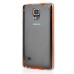 Ultra Thin Transparent Glossy Luminous TPU and PC Case for Samsung Galaxy Note 4 - Orange