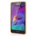 Ultra Thin Transparent Glossy Luminous TPU and PC Case for Samsung Galaxy Note 4 - Orange