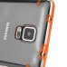 Ultra Thin Transparent Glossy Luminous TPU and PC Case for Samsung Galaxy Note 4 - Orange