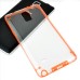 Ultra Thin Transparent Glossy Luminous TPU and PC Case for Samsung Galaxy Note 4 - Orange