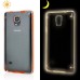 Ultra Thin Transparent Glossy Luminous TPU and PC Case for Samsung Galaxy Note 4 - Orange