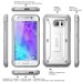 Unicorn Beetle Ultimate Protection With Belt Clip Holster Case for Samsung Galaxy S6 Edge - White