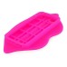 Unique 3D Big Lip Silicone Back Case Cover For iPhone 5/5s - Magenta