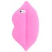 Unique 3D Big Lip Silicone Back Case Cover For iPhone 5/5s - Pink