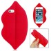 Unique 3D Big Lip Silicone Back Case Cover For iPhone 5/5s - Red