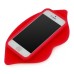 Unique 3D Big Lip Silicone Back Case Cover For iPhone 5/5s - Red