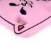 Unique 3D Impolite Cat Silicone Back Case Cover For iPhone 5/5s - Pink