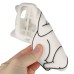 Unique 3D Impolite Cat Silicone Back Case Cover For iPhone 5/5s - White