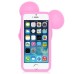 Unique 3D Mickey Mouse Silicone Back Case Cover For iPhone 5 / 5s - Pink