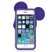 Unique 3D Mickey Mouse Silicone Back Case Cover For iPhone 5 / 5s - Purple