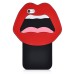 Unique 3D Teeth Silicone Back Case Cover For iPhone 5 / 5s - Red