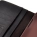 Unique Book Design Stand Flip Genuine Leather Case with Card Slot for Samsung Galaxy Note 4 - Brown