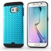 Unique Heat Dissipation Aluminum Metal TPU Hybrid Protective Back Case Cover For Samsung Galaxy S6 Edge - Dark Blue