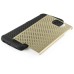 Unique Heat Dissipation Aluminum Metal TPU Hybrid Protective Back Case Cover For Samsung Galaxy S6 Edge - Gold