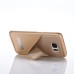 Unique Hidden Folding Magnetic Stand Design Hard Case for Samsung Galaxy S7 Edge G935 - Gold