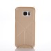 Unique Hidden Folding Magnetic Stand Design Hard Case for Samsung Galaxy S7 Edge G935 - Gold