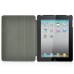 Unique Two Folded Stand Flip Denim Fabric Case for iPad 2/3/4 - Black