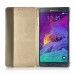 Unique Ultra - Thin Smart Display PU Leather Flip Case Cover For Samsung Galaxy Note 4 - Gold