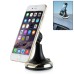 Universal 360 Degree Rotating Magnetic Windshield Dashboard Sticky Stand Mount Holder For Mobile Smart Cell Phones - Silver