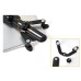 Universal 360 Degree Swivel Carbon Steel Lazy Bracket Bed Table Telescopic Mount Stand Holder For iPad Samsung Smartphone Tablet - Black