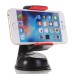 Universal Air Press Car Holder Kit with Suction Cup for Smartphones - Red