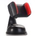 Universal Air Press Car Holder Kit with Suction Cup for Smartphones - Red