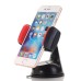 Universal Air Press Car Holder Kit with Suction Cup for Smartphones - Red