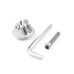 Universal Aluminum Alloy Bicycle Headset Mount Adapter with Screw and Hex Key for GoPro Hero 3+ / 3 / 2 / 1 - Silver