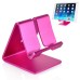 Universal Aluminum Metal Stand Holder for Mobile phone/ Smartphone/ Tablet - Magenta