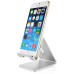 Universal Aluminum Metal Stand Holder for Mobile phone/ Smartphone/ Tablet - Silver