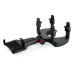 Universal Car Rear View Mirror Mount Holder Stand Cradle For Mobile Smart Cell Phones - Black