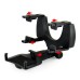 Universal Car Rear View Mirror Mount Holder Stand Cradle For Mobile Smart Cell Phones - Black