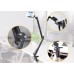 Universal Carbon Steel Adjustable Tablet Pad Phone Extend Tray Lazy Bracket Table Bed Stand Holder Mount For iPhone iPad Samsung Smartphone - Black