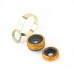 Universal Clip - On 2 in 1 Fish Eye Lens 0.67X Wide Angle + Macro Lens for iPhone iPad Samsung - Gold