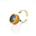 Universal Clip - On 2 in 1 Fish Eye Lens 0.67X Wide Angle + Macro Lens for iPhone iPad Samsung - Gold